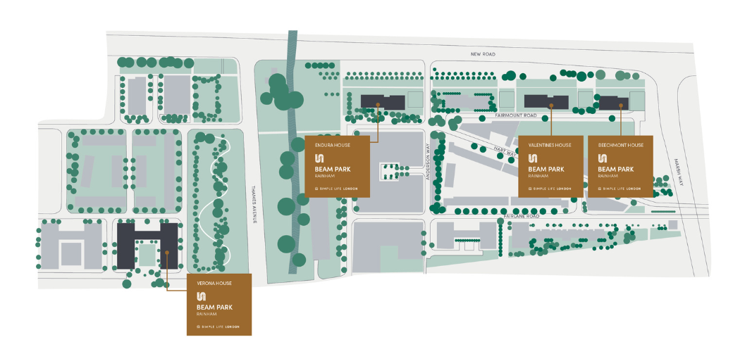 Beam Park Sitemap for Verona House