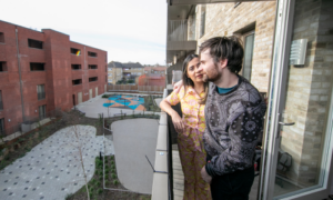 Simple Life London residents on balcony
